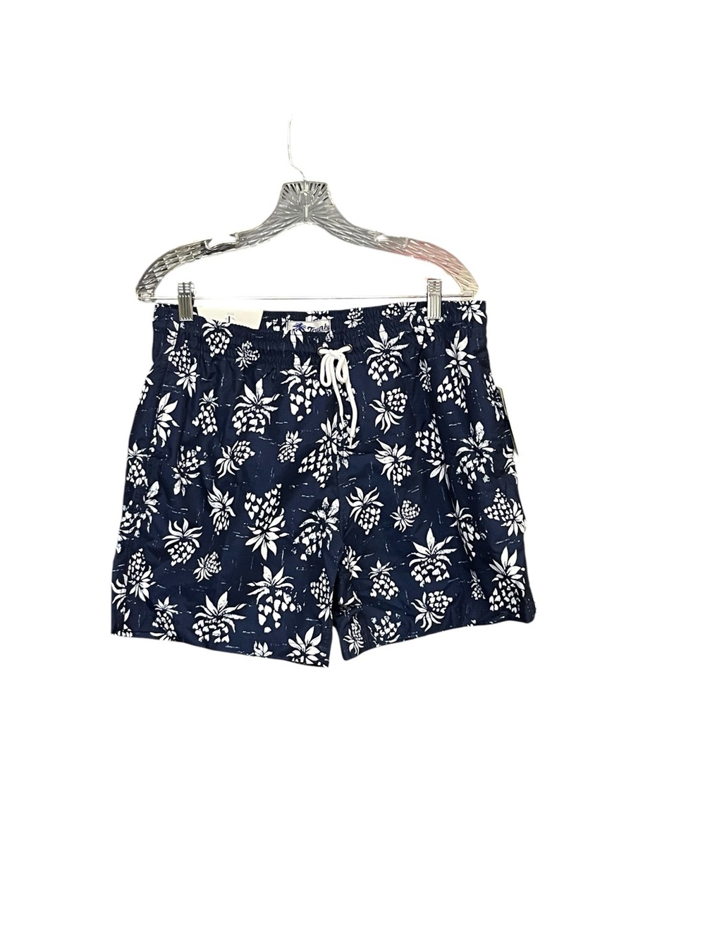 Trunks Surf & Swim Co Sano Pineapple Swim Trunks Men’s L NWT Quick Dry Navy